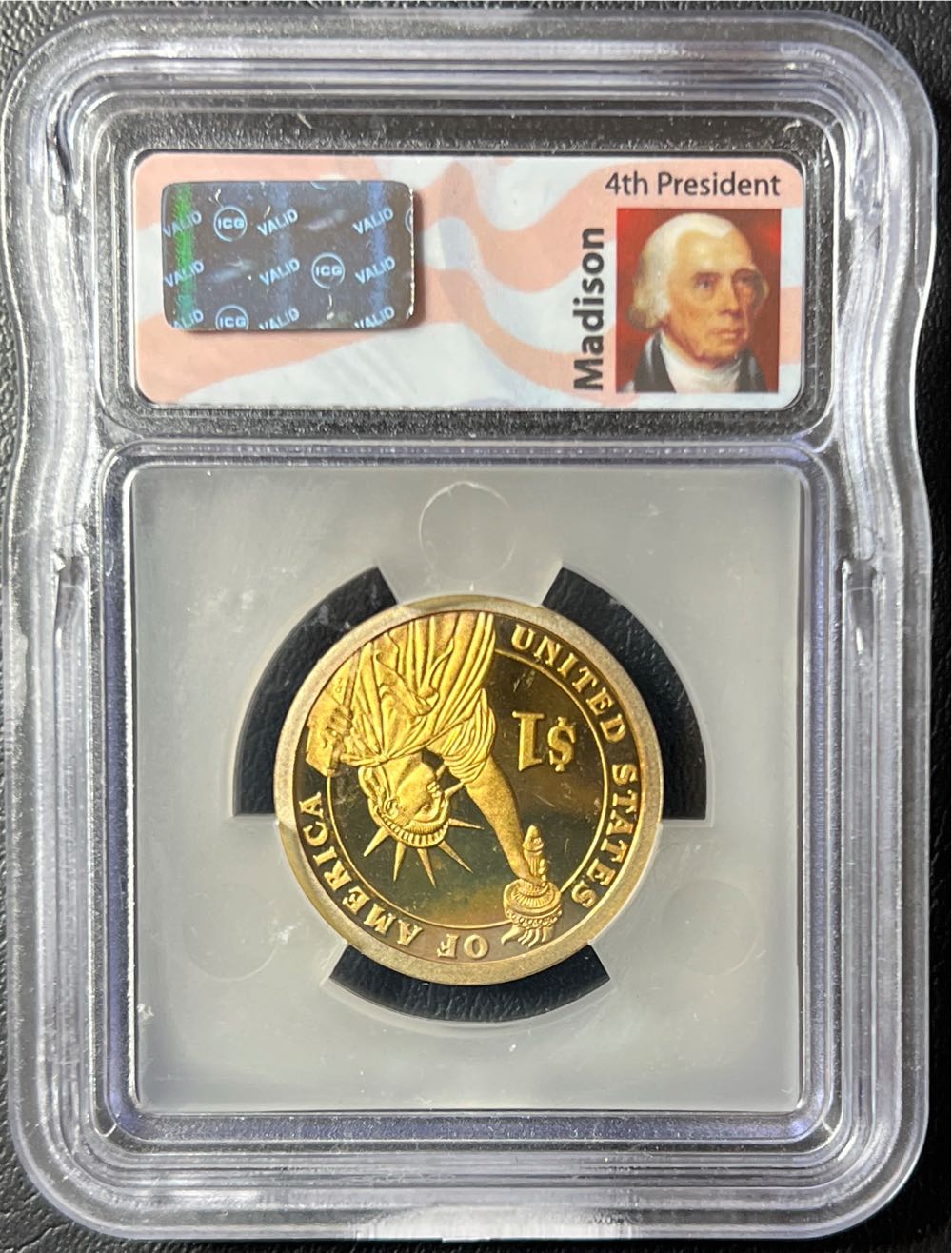 2007 S James Madison ICG PR70 DCAM  coin collectible - Main Image 2