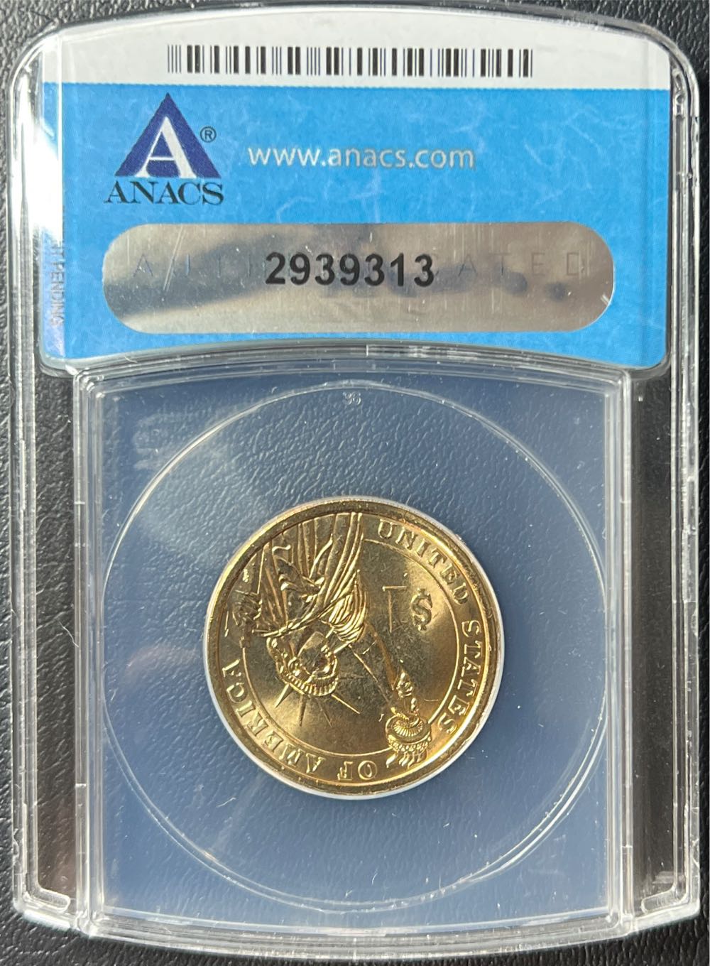 2007 P GEORGE WASHINGTON DOLLAR ANACS MS65  coin collectible - Main Image 2