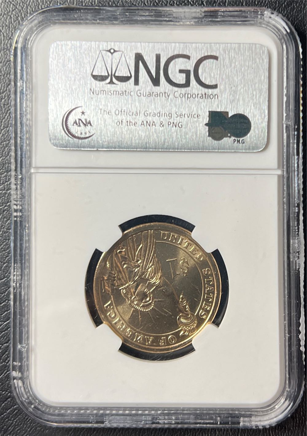 2007 D John Adams First Day Of Issue NGC MS65  coin collectible - Main Image 2