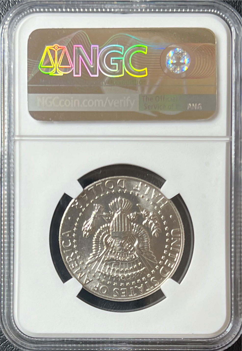 1985 P Kennedy Half Dollar NGC MS66  coin collectible - Main Image 2