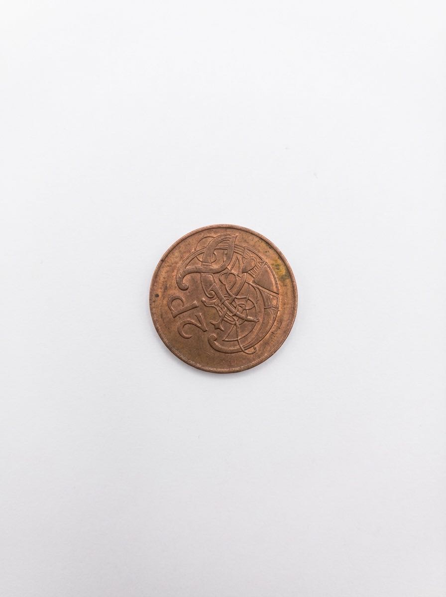 2 Pence (Éire harp / Book of Kells bird)  coin collectible - Main Image 2