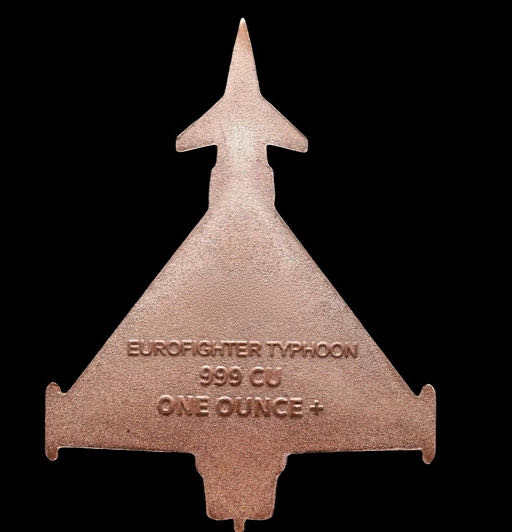 Euro Fighter Typhoon Copper Medal  coin collectible - Main Image 2