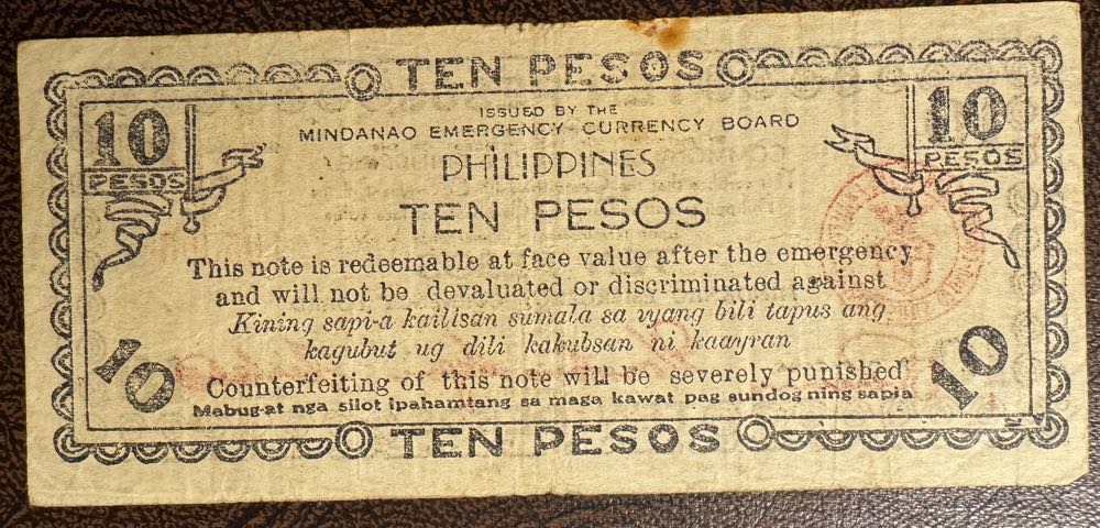 10 Pesos Island Of Mindanao   coin collectible - Main Image 2