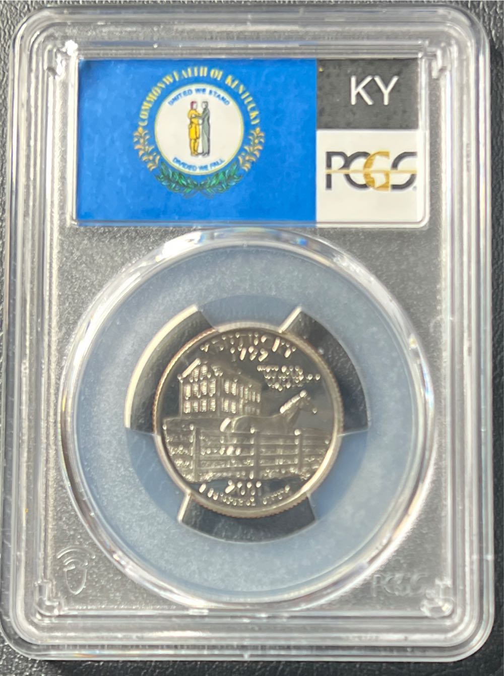 2001 S Kentucky State Quarter PCGS PR69DCAM  coin collectible - Main Image 2