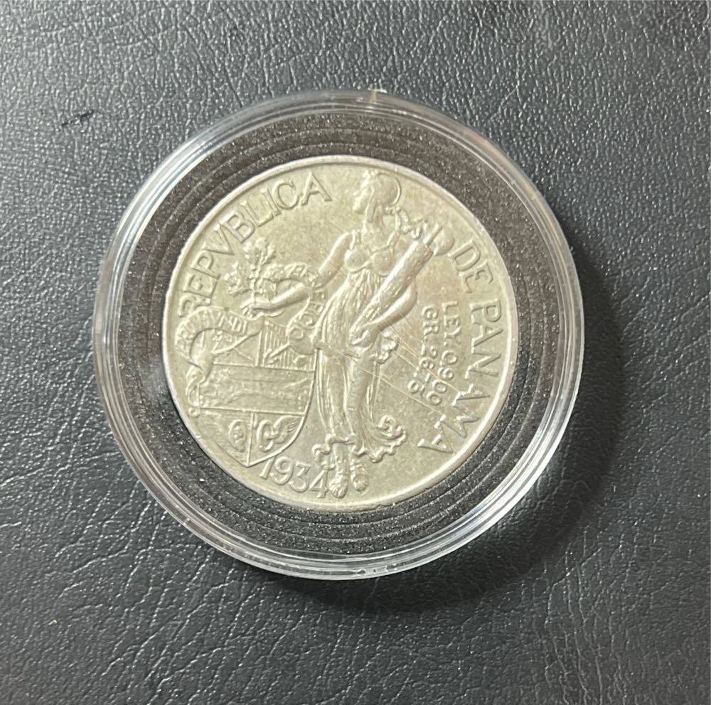 1934 Panama 1 Balboa  coin collectible - Main Image 2