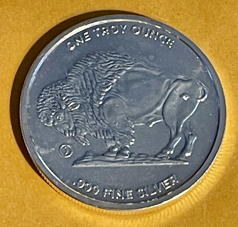 1 Troy Oz Buffalo .999 Silver Round BU  coin collectible - Main Image 2
