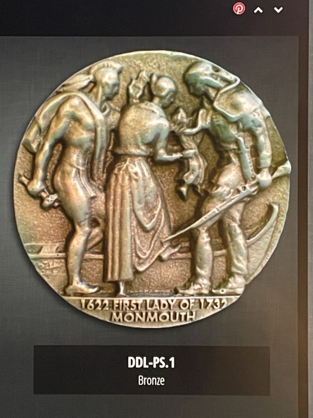 Penelope Stout Medal - D. DeLue  coin collectible - Main Image 2