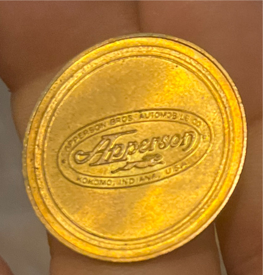 Franklin Mint 1905 Apperson Model B Tourer Token  coin collectible - Main Image 2