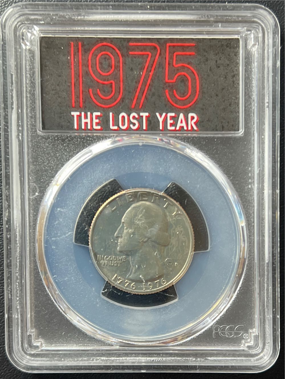 1976 D (1975) Washington Bicentennial Quarter CLAD PCGS MS64   coin collectible - Main Image 2