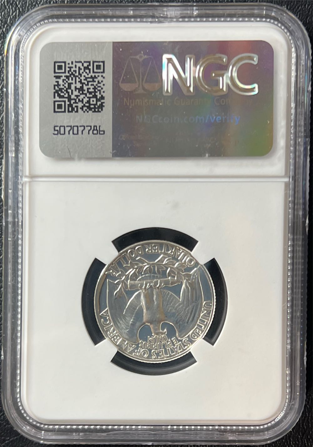 1955 Washington Quarter NGC PF68  coin collectible - Main Image 2