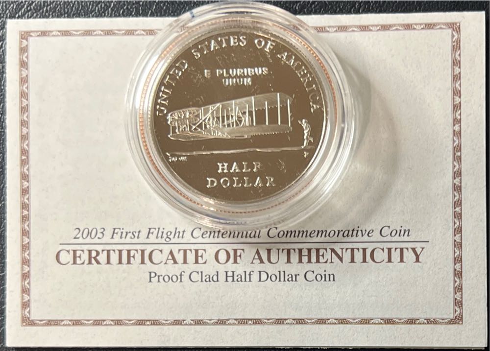 2003 First Flight Centennial Commemorative Half Dollar Coin  coin collectible - Main Image 3