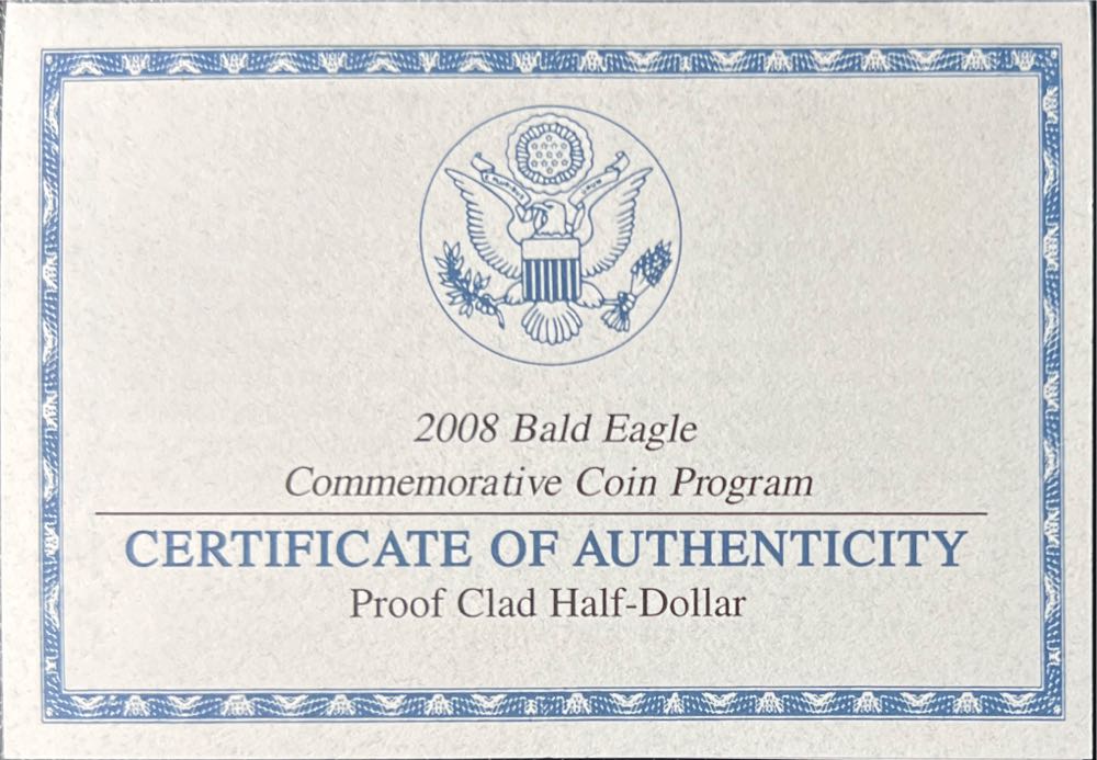 2008 Bald Eagle Commemorative Coin Program  coin collectible - Main Image 4