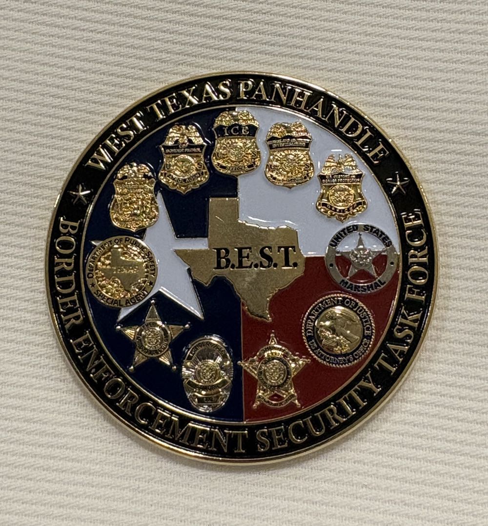 HSI San Angelo West Texas Panhandle Red Rose  coin collectible - Main Image 2