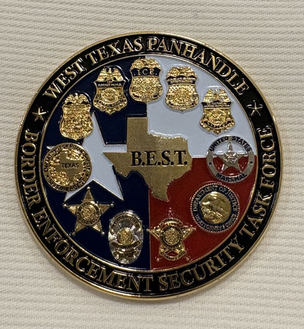 HSI San Angelo West Texas Panhandle Pink Rose  coin collectible - Main Image 2