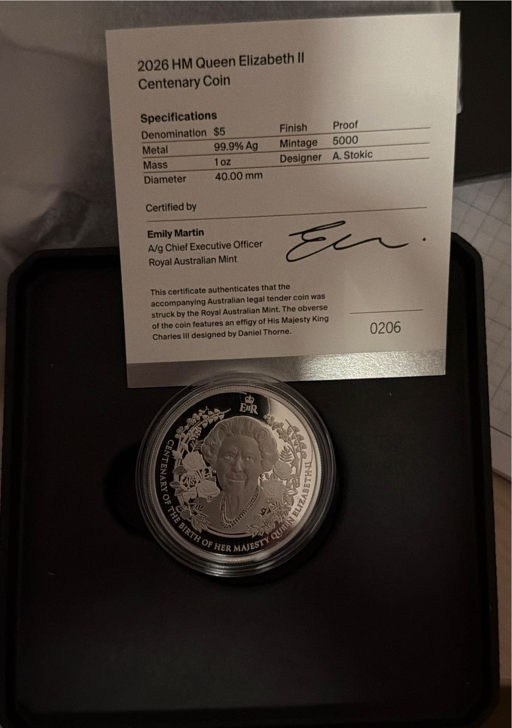 2026 HM Queen Elizabeth II Centenary Coin  coin collectible [Barcode 9314688120174] - Main Image 4