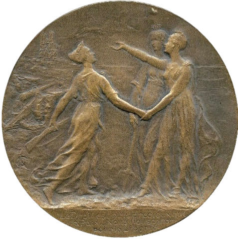 Woodrow Wilson - America Joins The Allies Medal  coin collectible - Main Image 2