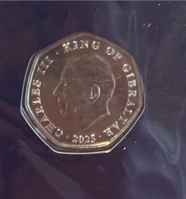 Gibraltar 50 Pence Christmass 2025  coin collectible - Main Image 2