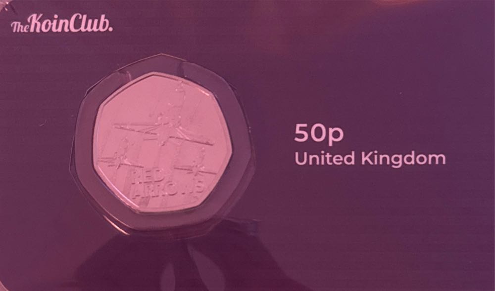 The Red Arrows 50p  coin collectible [Barcode 5063337032446] - Main Image 2
