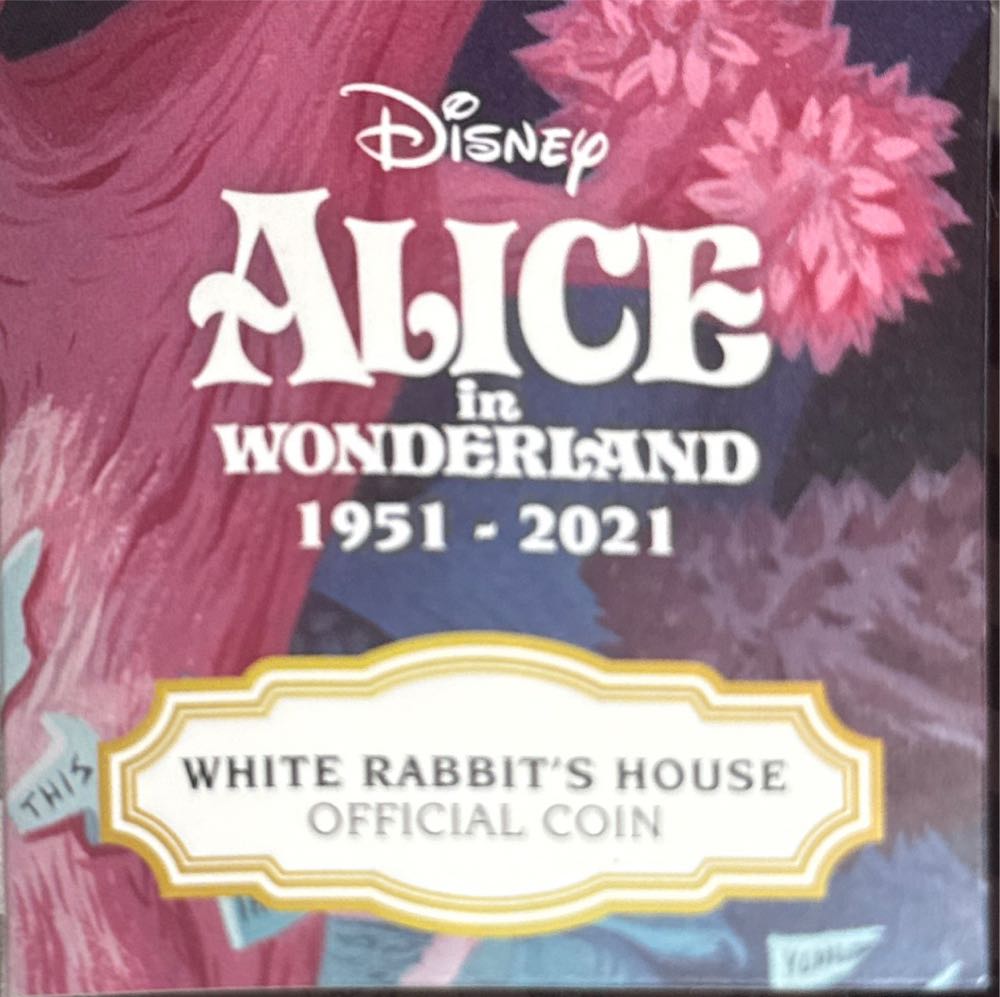 Alice In Wonderland 1951-2021, White Rabbits House Official Coin  coin collectible - Main Image 2