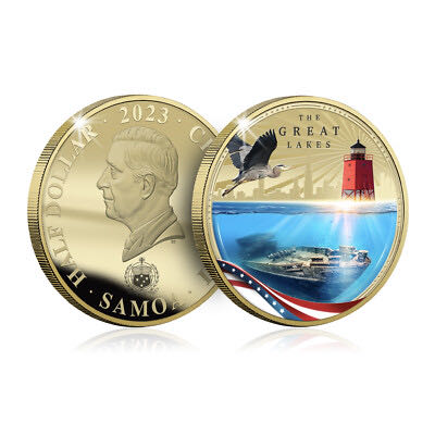 American Patriot Gold Coin Series - USA Landarks & Wonders - The Great Lake  coin collectible - Main Image 3