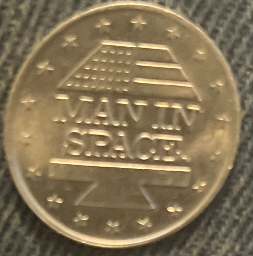 Shell’s Man In Space Gemini VII Lovell Borman Coin  coin collectible - Main Image 2