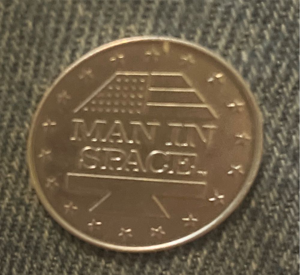 Shell’s Man In Space Gemini IV White McDivitt Coin  coin collectible - Main Image 2