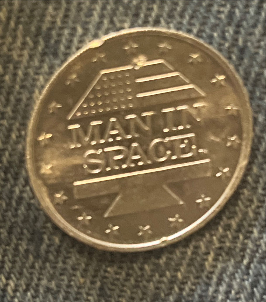 Shell’s Man In Space Gemini IX Stafford Cernan Coin  coin collectible - Main Image 2