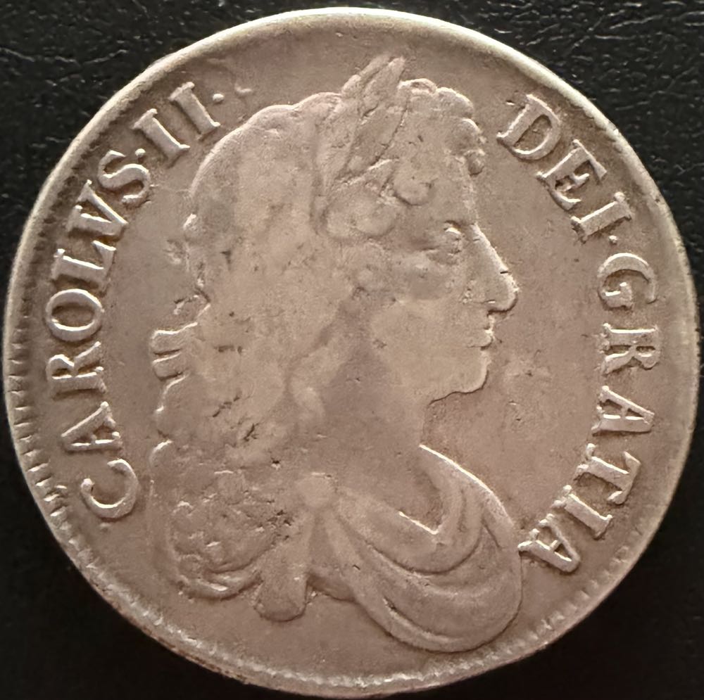 1673 Charles II Crown  coin collectible - Main Image 2