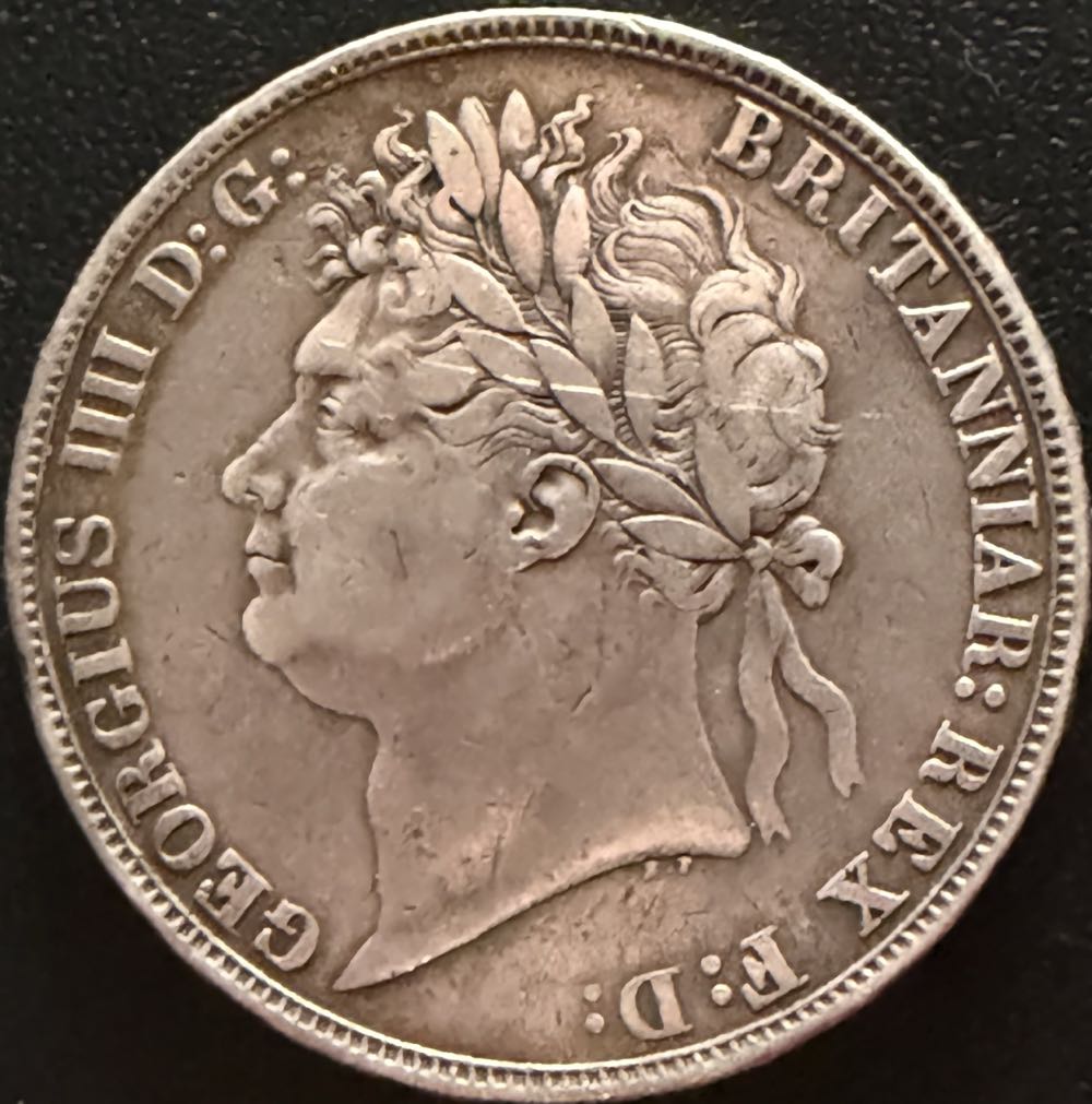 1821 George IIII Crown  coin collectible - Main Image 2