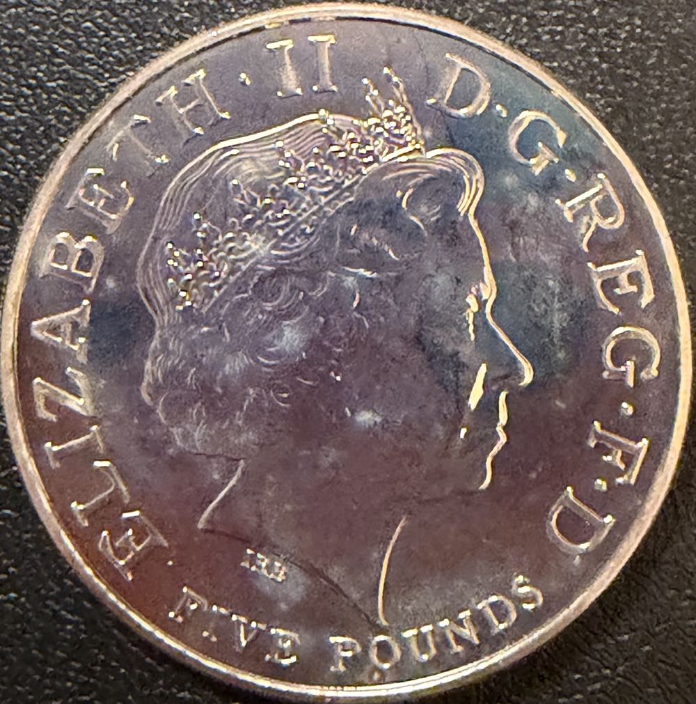 2005 Trafalgar £5  coin collectible - Main Image 2