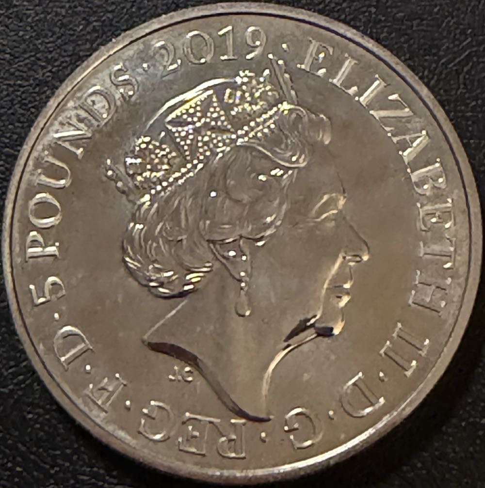 2019 Tower Of London Raven £5  coin collectible - Main Image 2