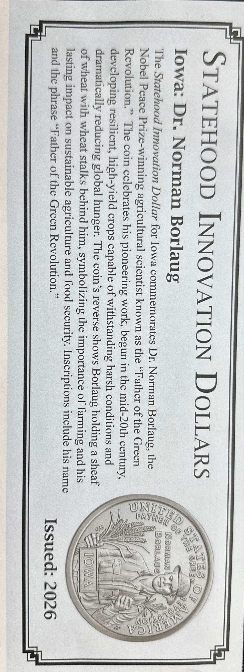 Dollar U.S. Innovation  coin collectible - Main Image 3