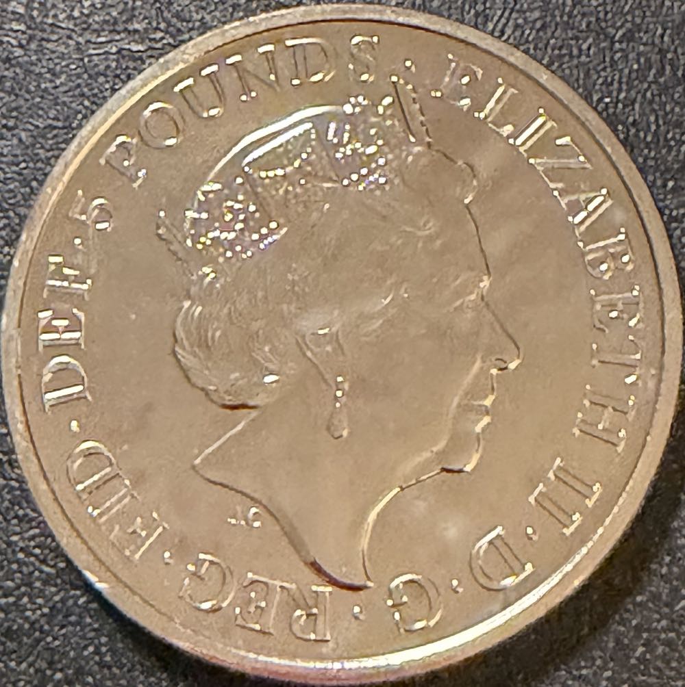 2021 The Queens Beasts £5  coin collectible - Main Image 2