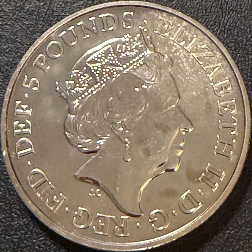 2020 Year Of The Rat £5  coin collectible - Main Image 2