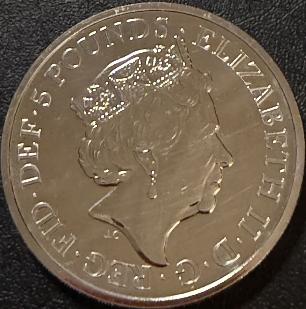 2022 Elizabeth II Platinum Jubilee £5  coin collectible - Main Image 2
