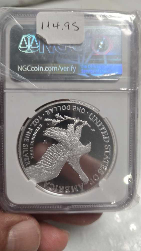 2022 W Eagles$1 First Day Of Issue PF70 Ultra Cameo  coin collectible [Barcode 71319670006575091042] - Main Image 2