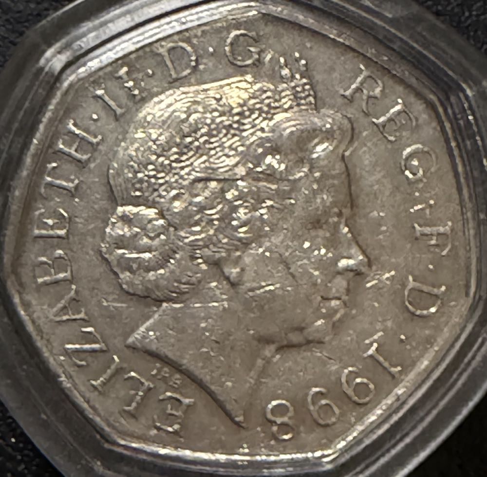 1998 NHS 50th Anniversary 50p  coin collectible - Main Image 2