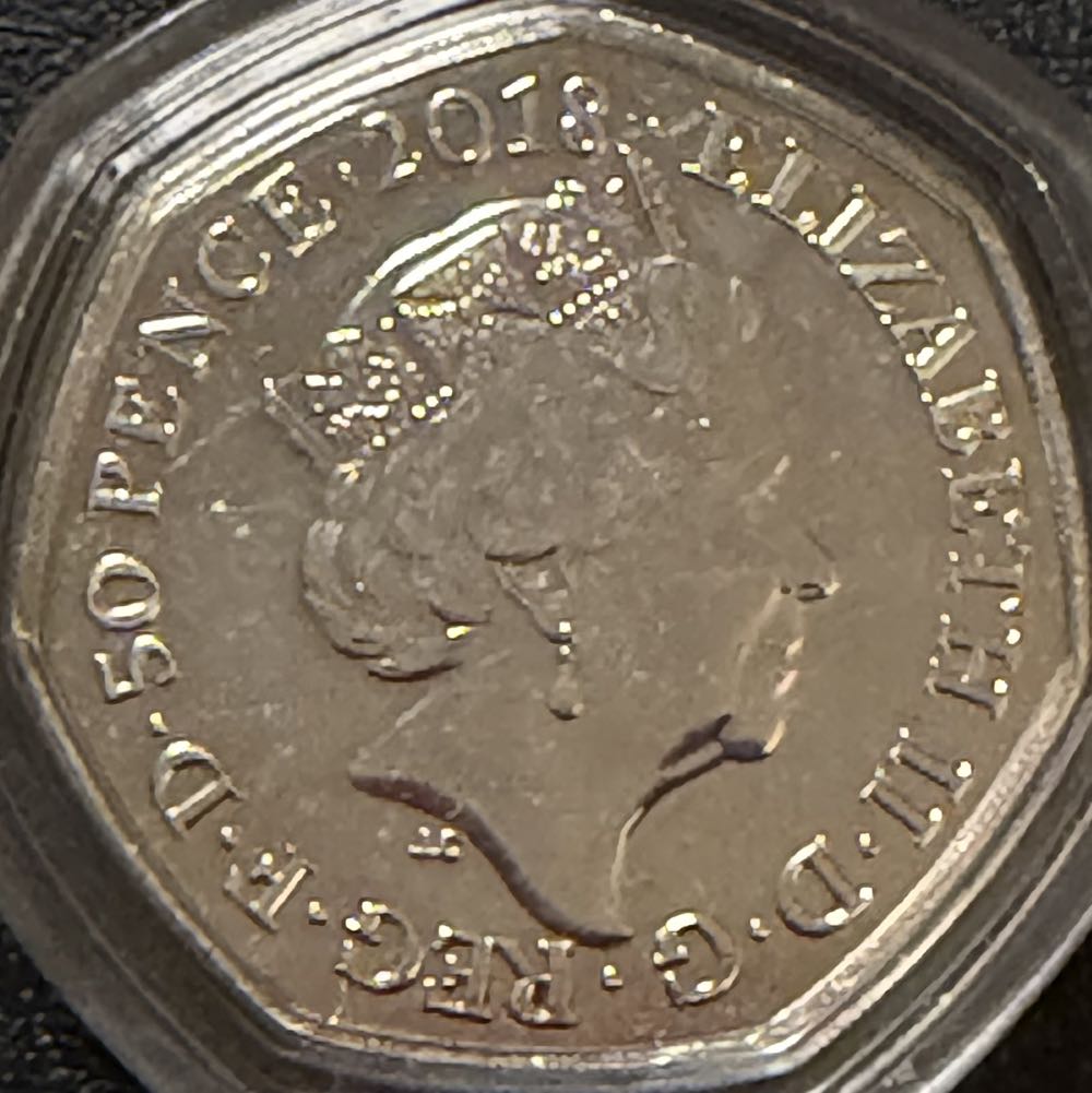 2018 Flopsy Bunny 50p  coin collectible - Main Image 2