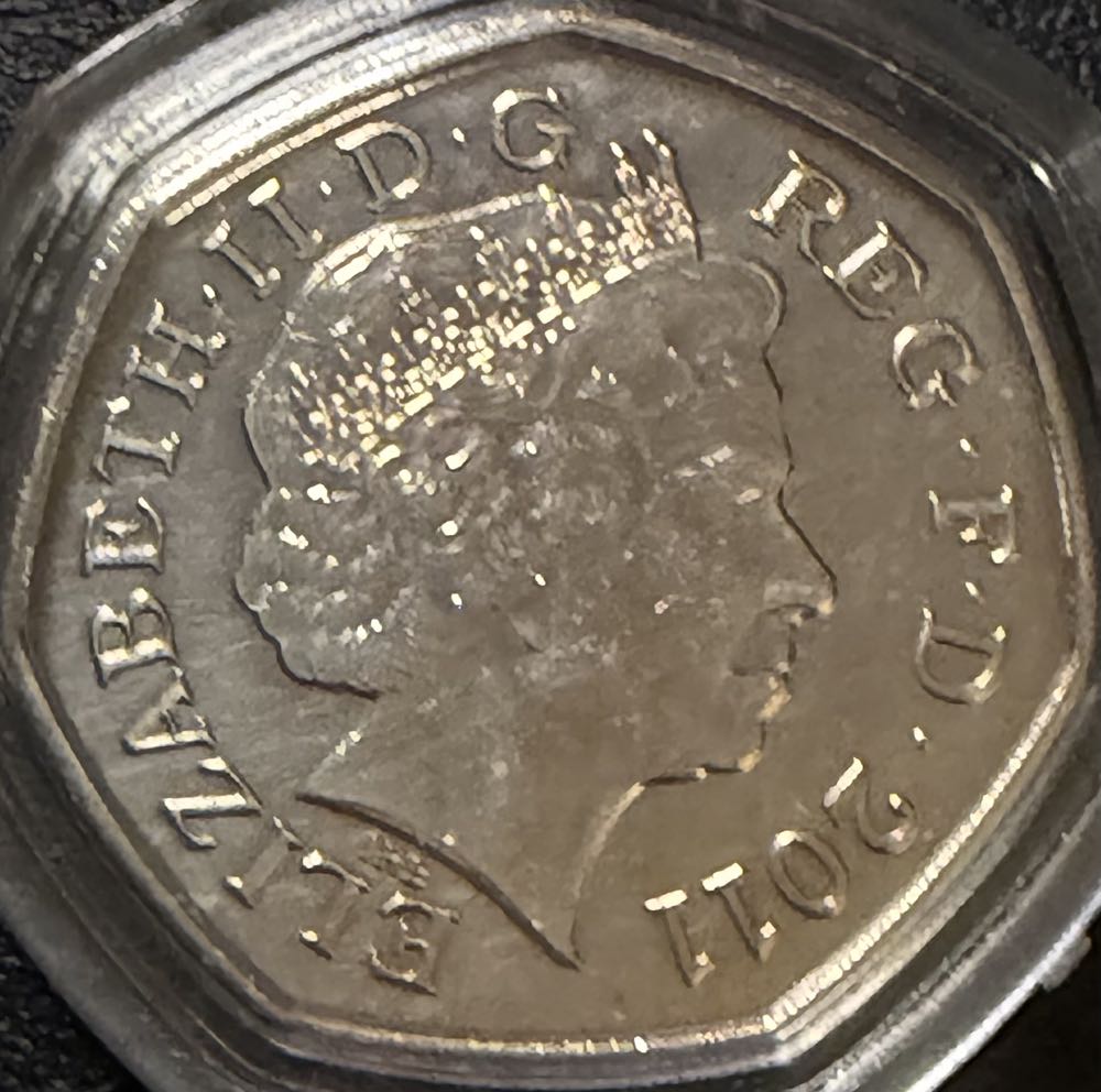 2011 Olympics Swimming 50p  coin collectible - Main Image 2