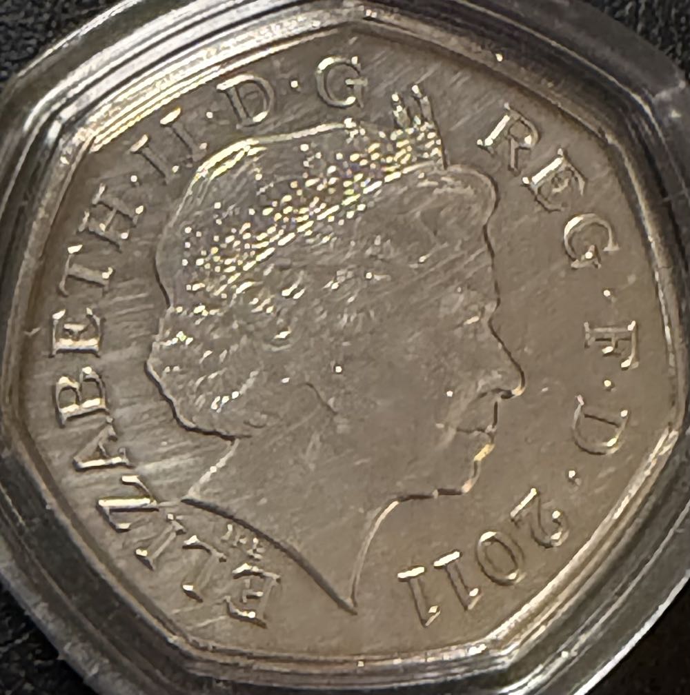 2011 Olympics Archery 50p  coin collectible - Main Image 2