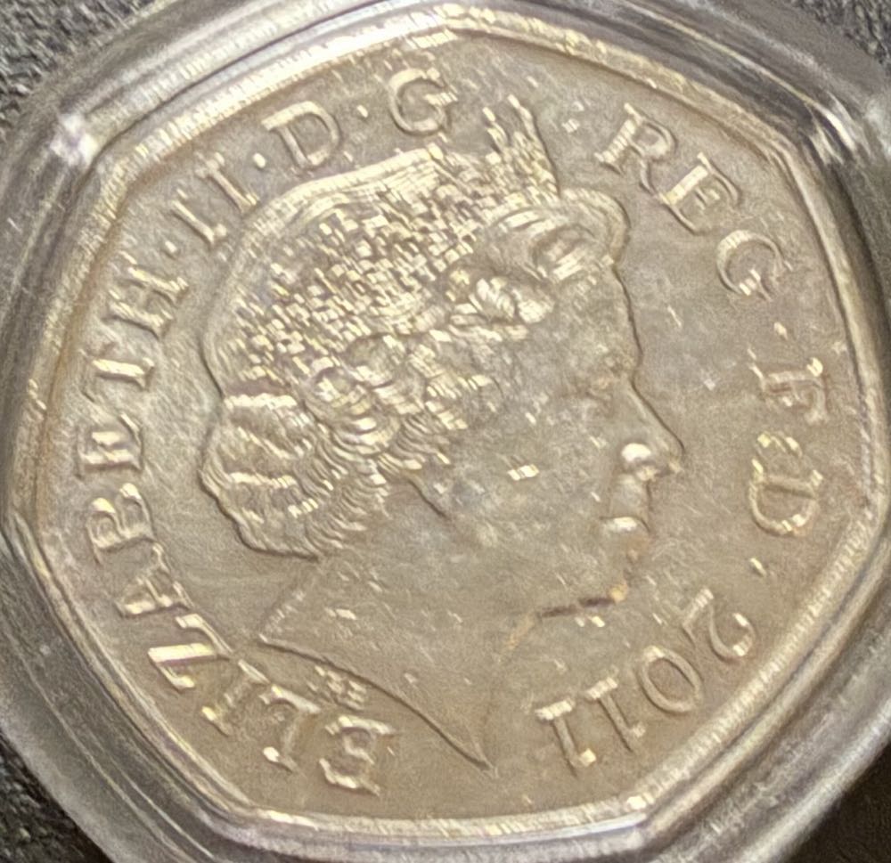 2011 Olympics Badminton 50p  coin collectible - Main Image 2