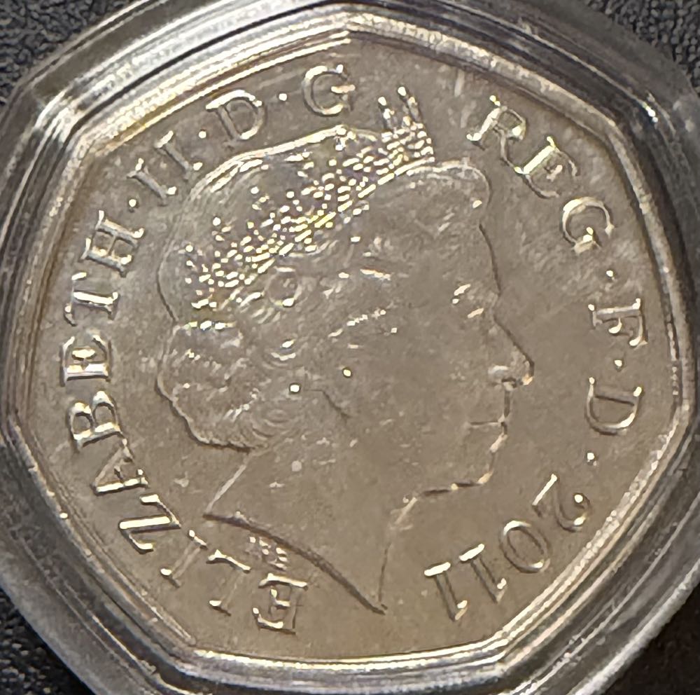 2011 Olympics Basketball 50p  coin collectible - Main Image 2