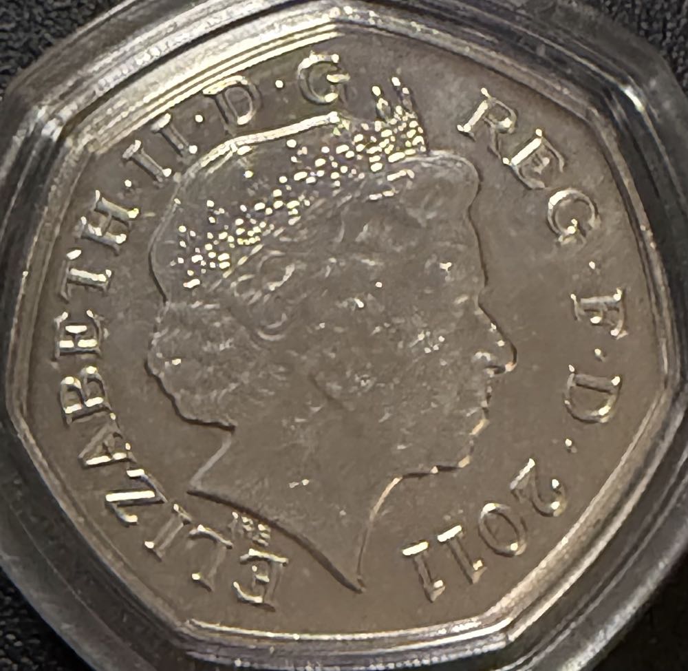 2011 Olympics Canoeing 50p  coin collectible - Main Image 2