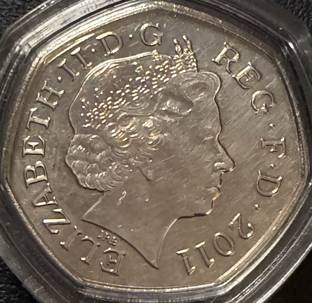 2011 Olympics Cycling 50p  coin collectible - Main Image 2