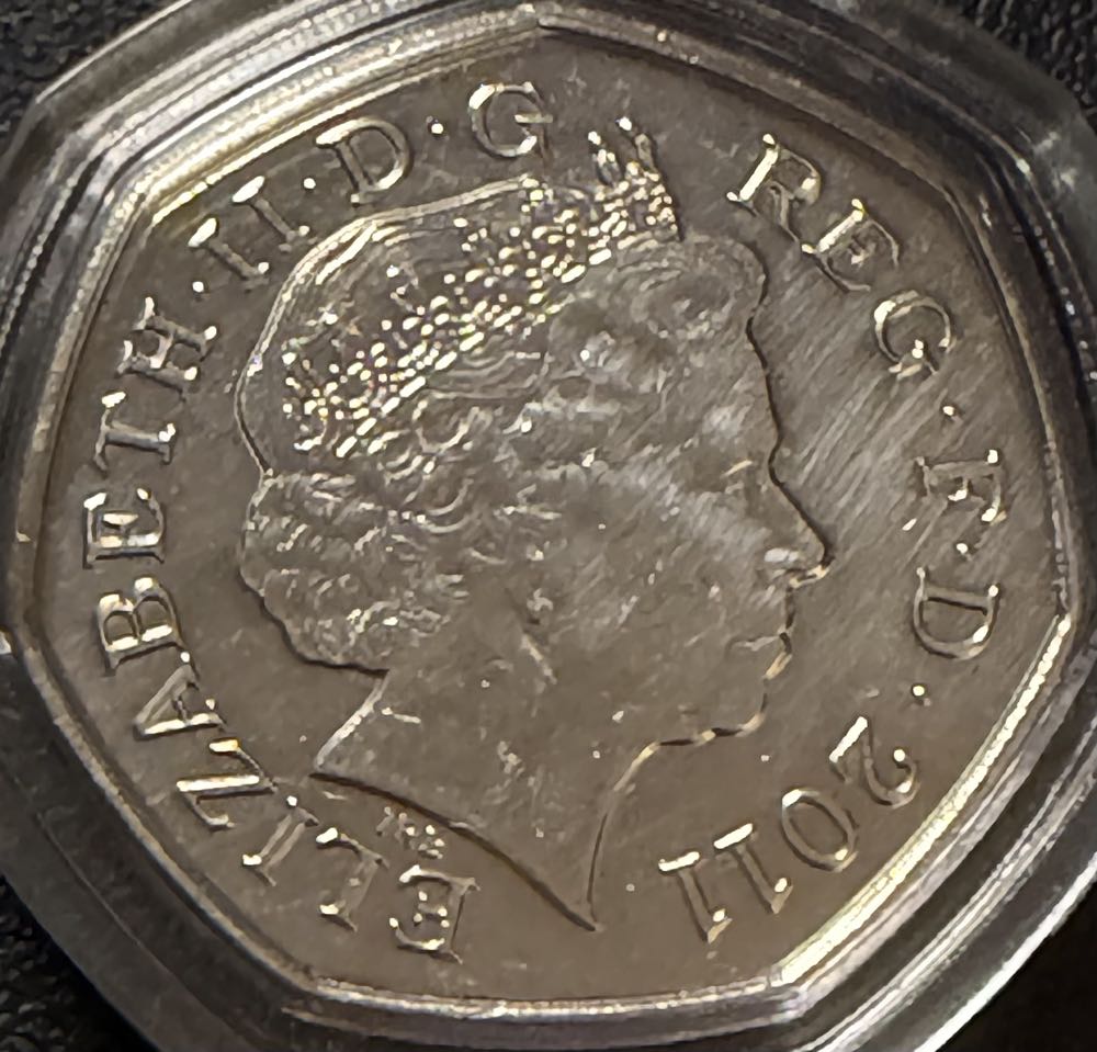 2011 Olympics Fencing 50p  coin collectible - Main Image 2