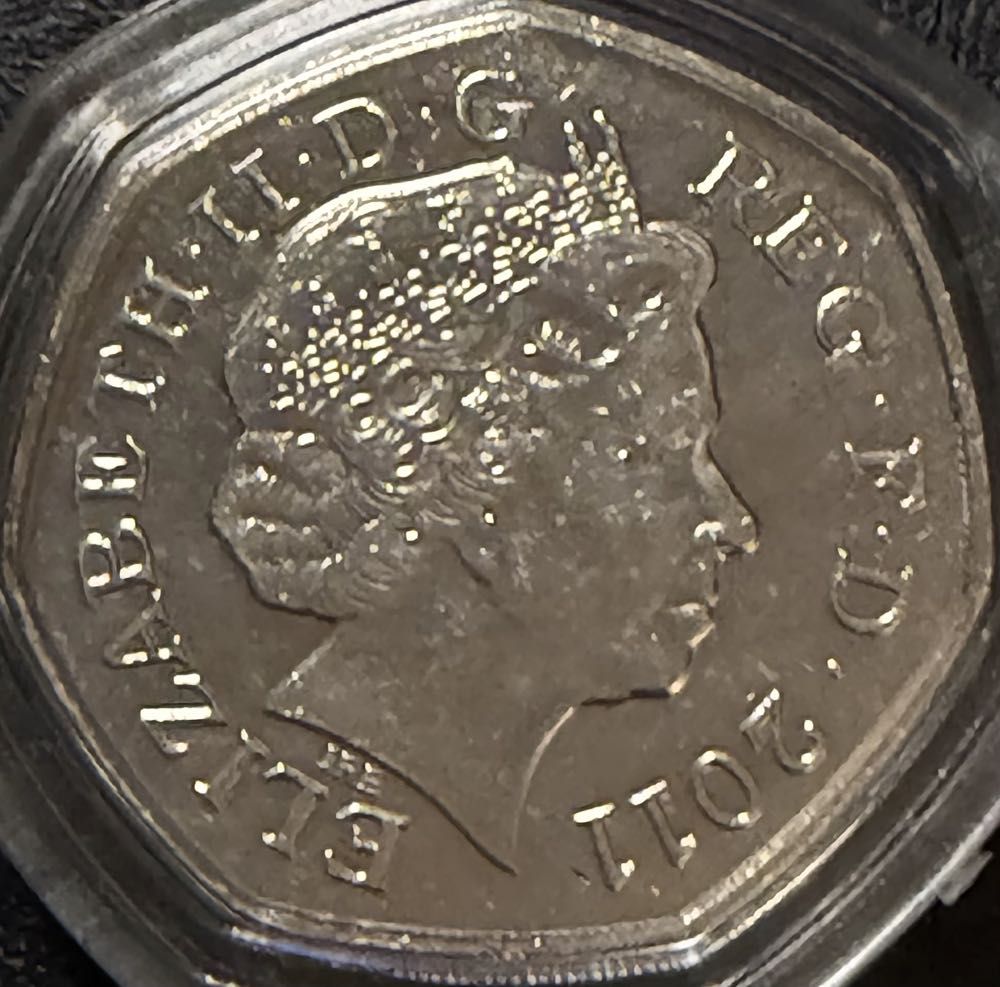 2011 Olympics Handball 50p  coin collectible - Main Image 2