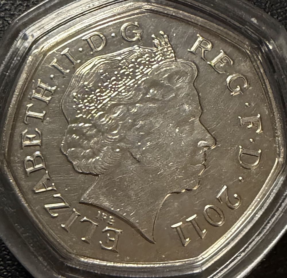 2011 Olympics Judo 50p  coin collectible - Main Image 2