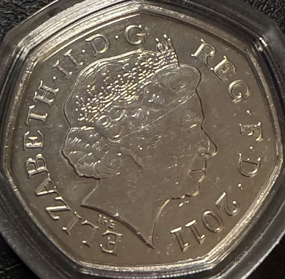 2011 Olympics Shooting 50p  coin collectible - Main Image 2