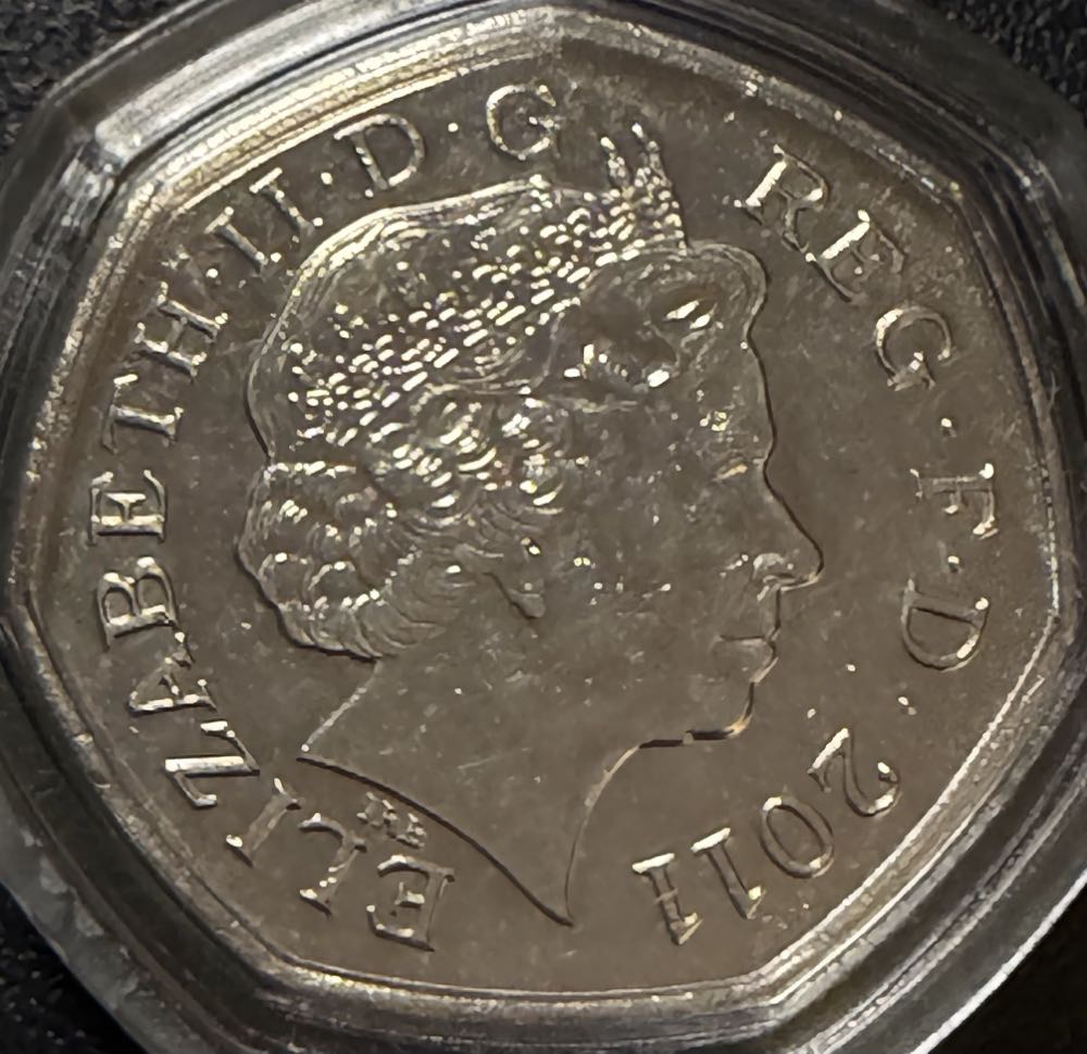 2011 Olympics Taekwando 50p  coin collectible - Main Image 2