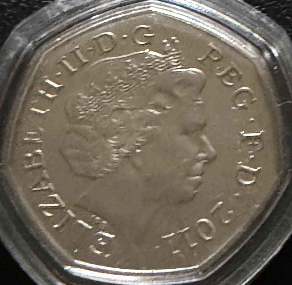 2011 Olympics Triathlon 50p  coin collectible - Main Image 2